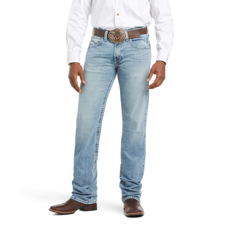 Ariat Jeans Herren - M5 Slim Stirling Stretch Stackable Straight Leg Blau ( FDSRA-8365 )